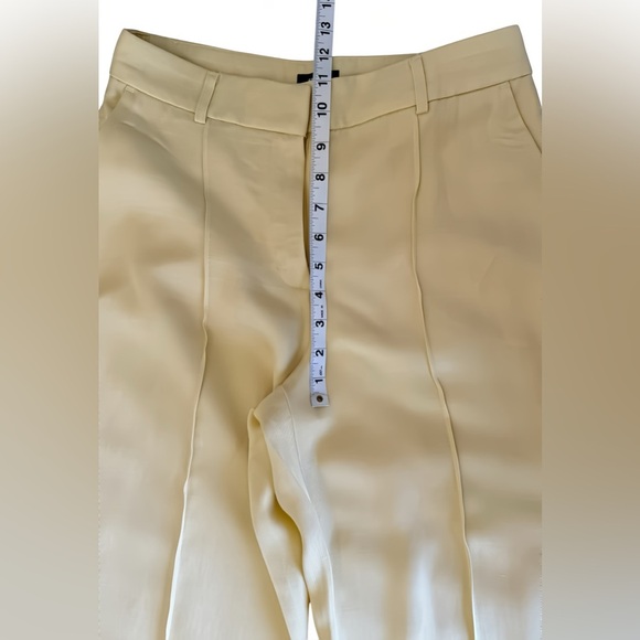 Express Pastel Yellow Linen Vest & Wide Leg Trouser Set XS Top 4S Pants - Picture 7 of 15